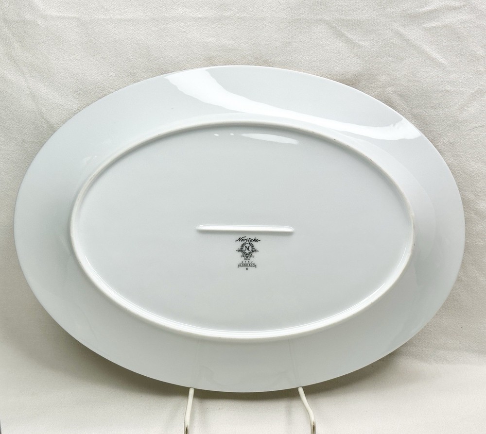 Mint Noritake "Long Ago" Pattern Large 14" Serving Platter