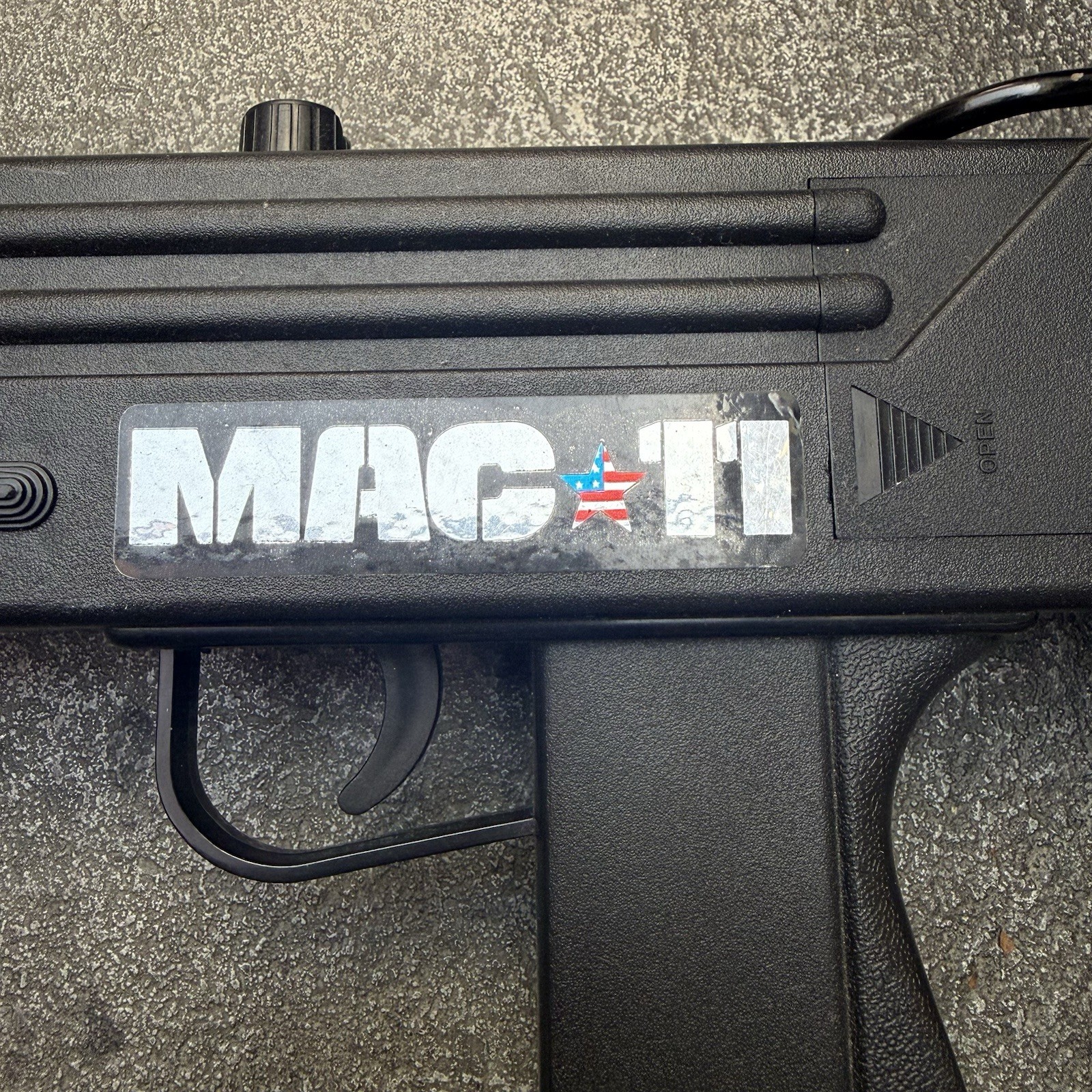 1986 Larami MAC-11 Motorized Toy Cap Gun Very Rare HTF Vintage