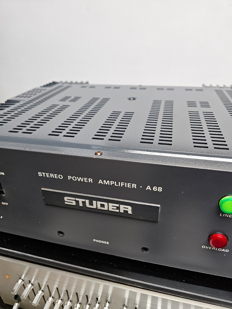 Studer A-68 Power Amp Serviced Good Condition