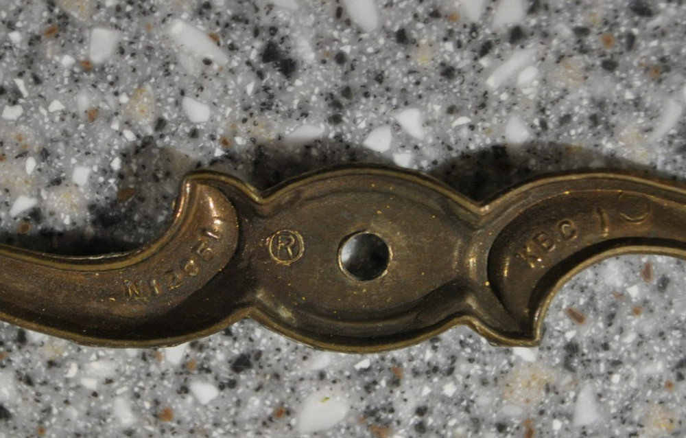 Lot Vtg KBC Cabinet Pull/Knobs, Backplate, Hinges