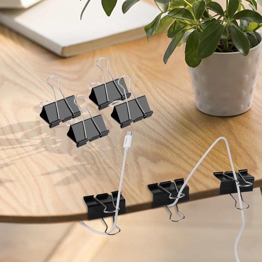 Versatile 2 Inch Extra Large Binder Clips - 10 Pcs for Secure Document Handling
