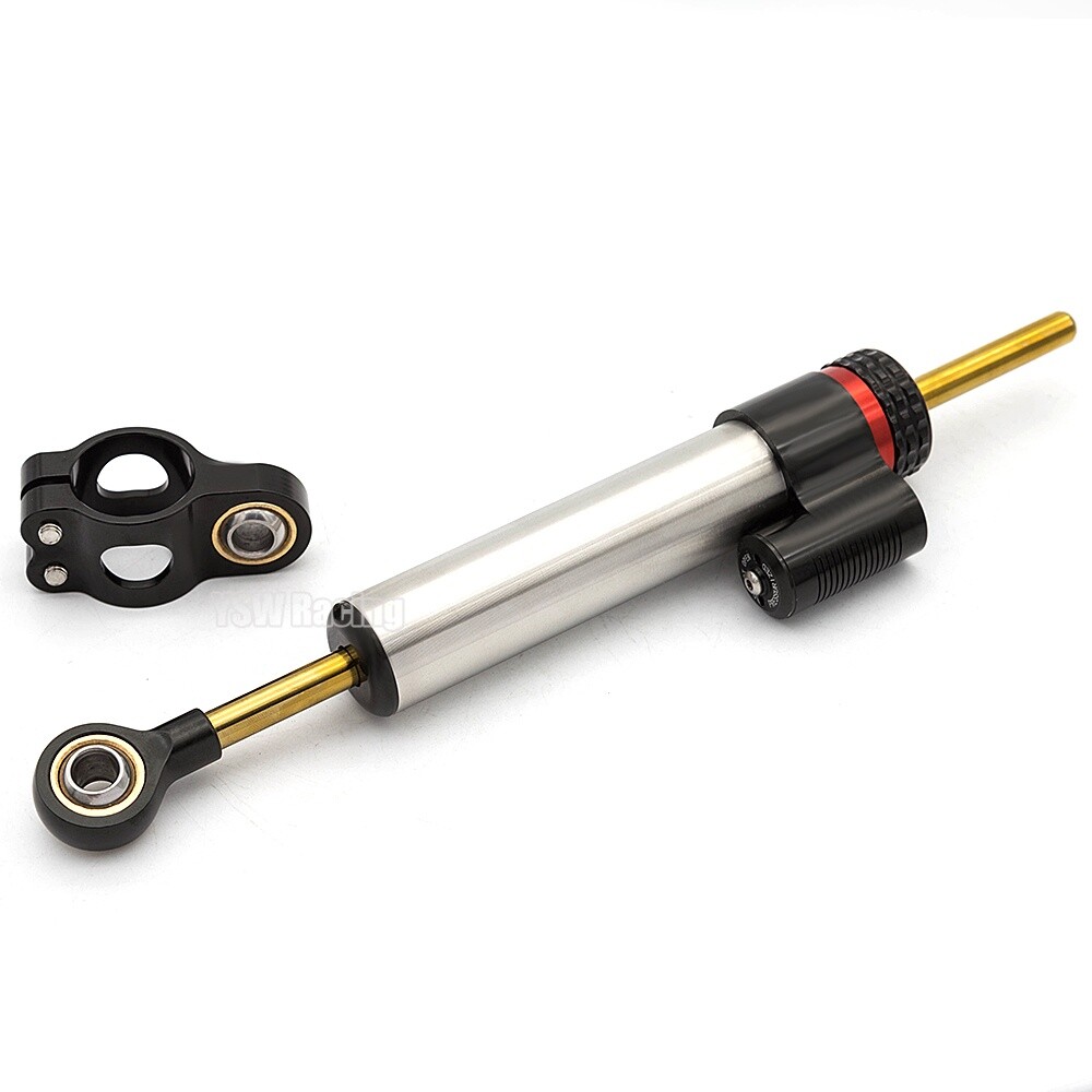 Motorcycle Adjustable Steering Damper Linear Stabilizer Reversed Safety Control