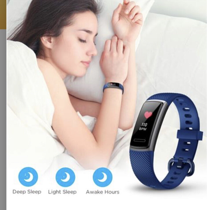 Letscom Smart Watch Tracker HR Activity Watch Blue