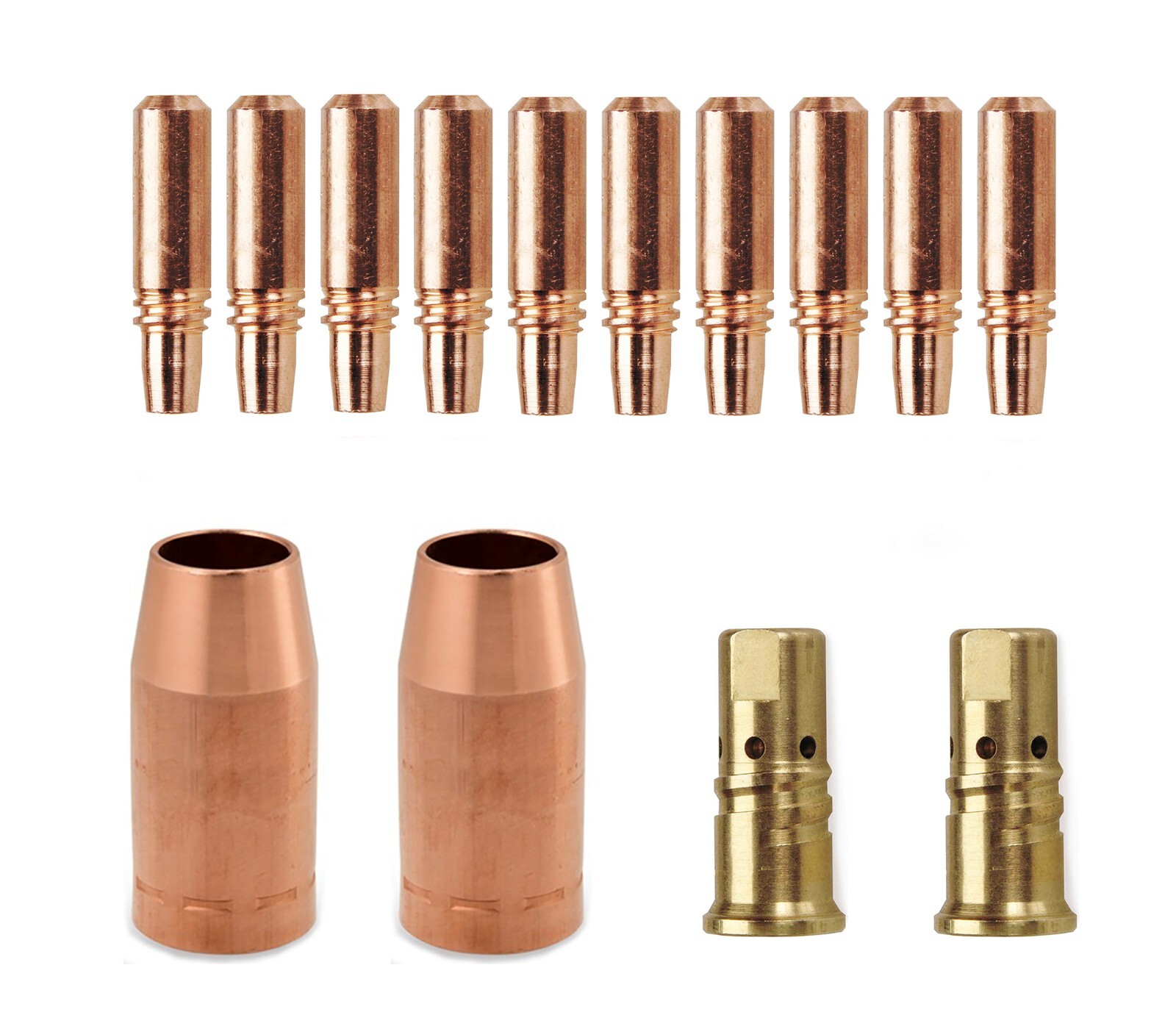 10 Fastip Tips & 2 Nozzles & 2 Diffusers Fits Miller Spoolmatic 15A 30A Pro