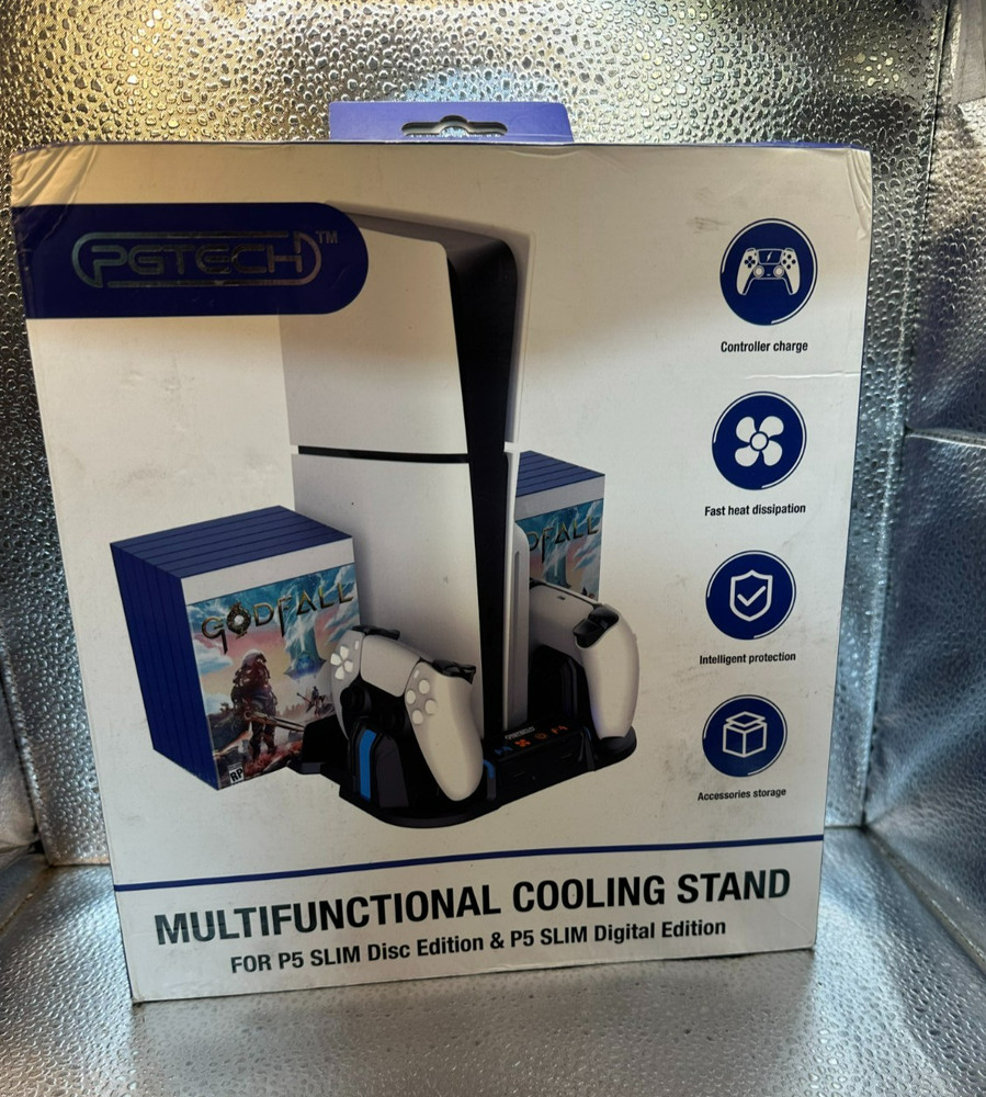 PGTECH Multifunctional Cooling Stand for PS5 Slim