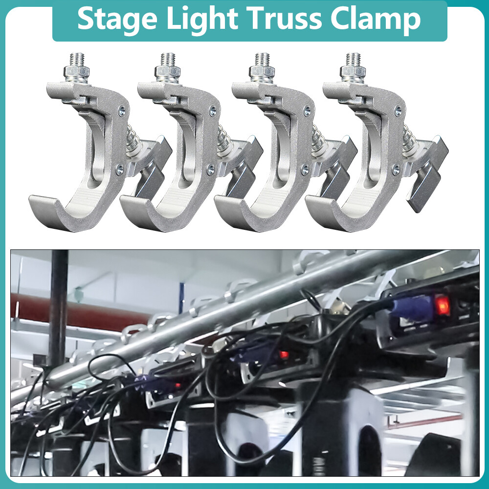 4Pcs Stage Lighting Clamp Truss Bracket Hook Clamp DJ Projector Bar Light