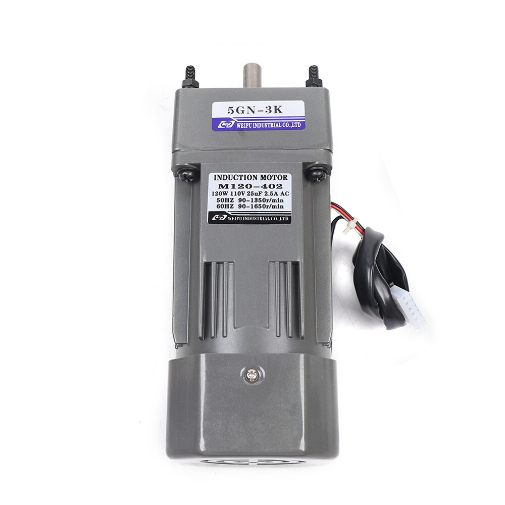 120W 1:3K 110V Reversible AC Gear Motor Electric Motor Variable Speed Controller