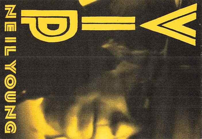 Neil Young Backstage Pass Yellow VIP Cloth Variant