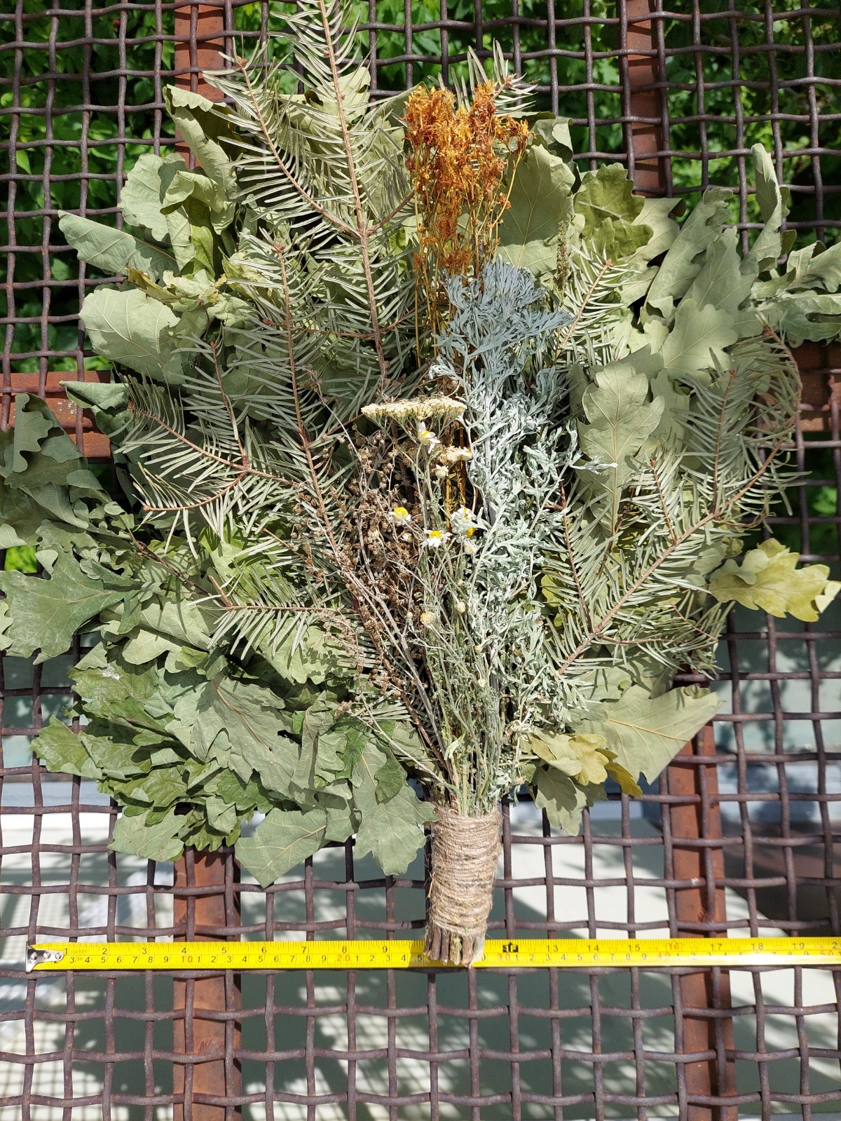 12st Oak brooms+herbs sauna banya venik whisks Eiche eco 2025 Ukrainian free shi