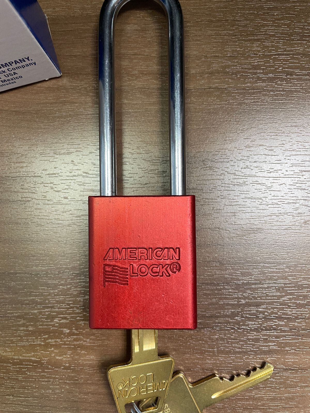 AMERICAN LOCK A1107RED. Safety Series Lockout Padlock Lock 3" Shank