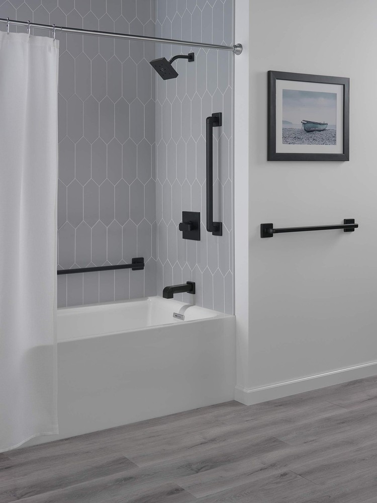 Delta 41924BL Modern Angular Concealed Screw ADACompliant Decorative Grab Bar