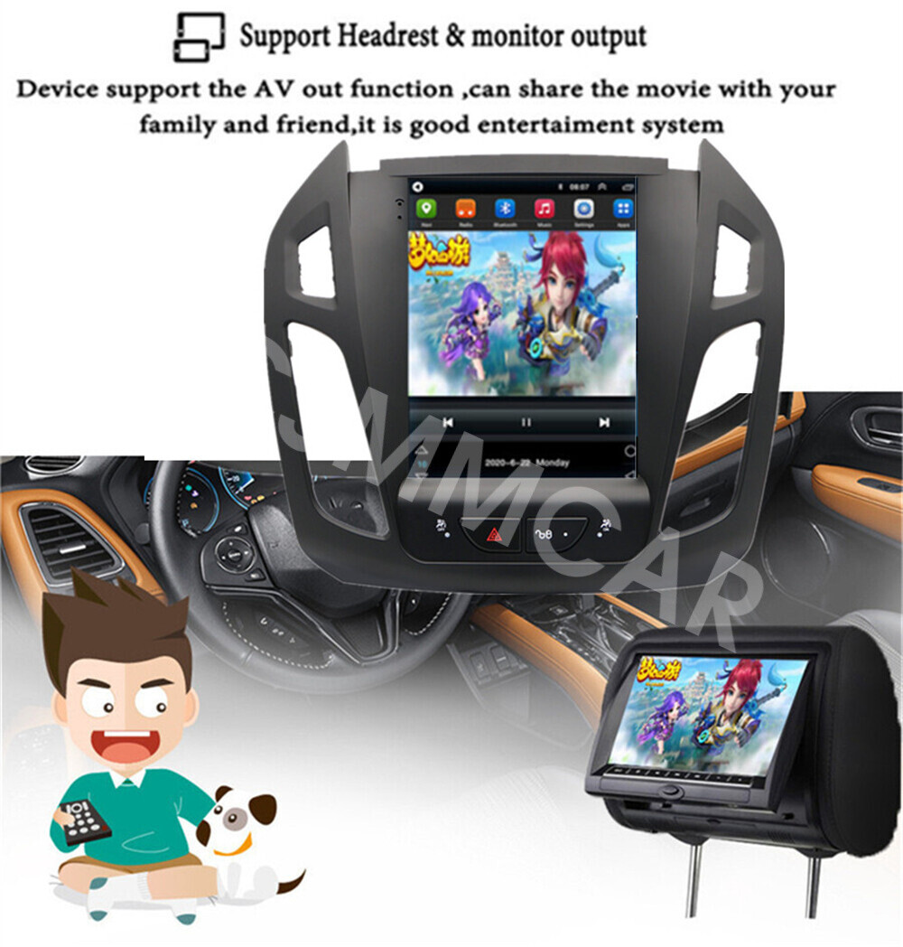 Fit For Ford Transit Connect 2014-2018 For Carplay Stereo Car Radio BT FM W/CAM