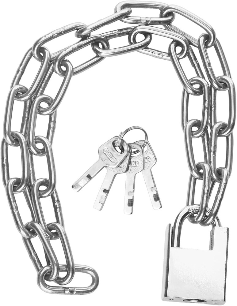 Security Bike Chain Lock Premium Case Hardened Cannot Be Cut With Bolt