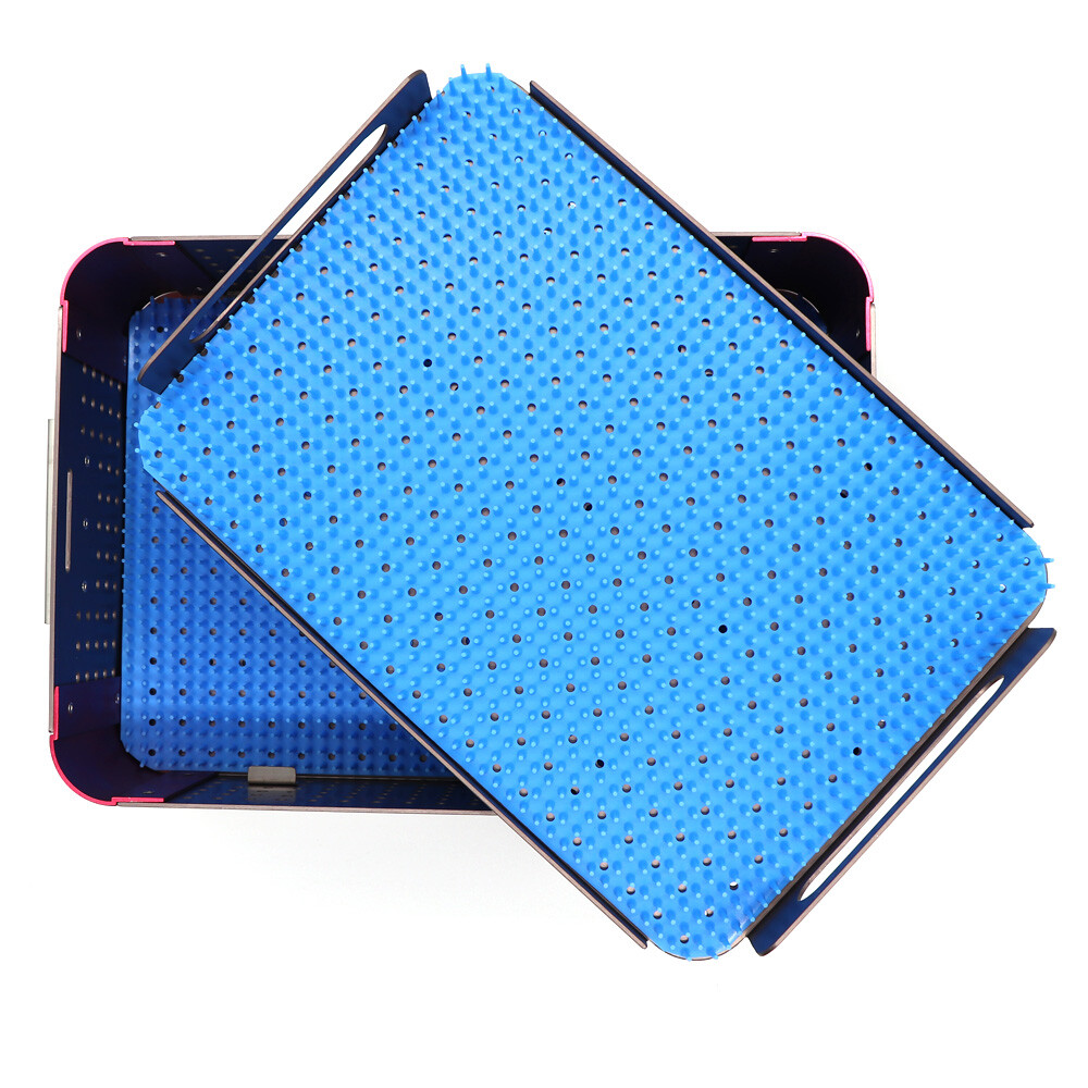 Two layer Sterilization tray case box surgical instrument Sterilize tray，us