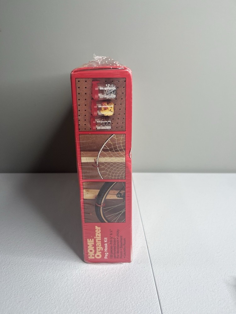 Vtg Home Organizer Peg Hook Kit 150 Piece Set