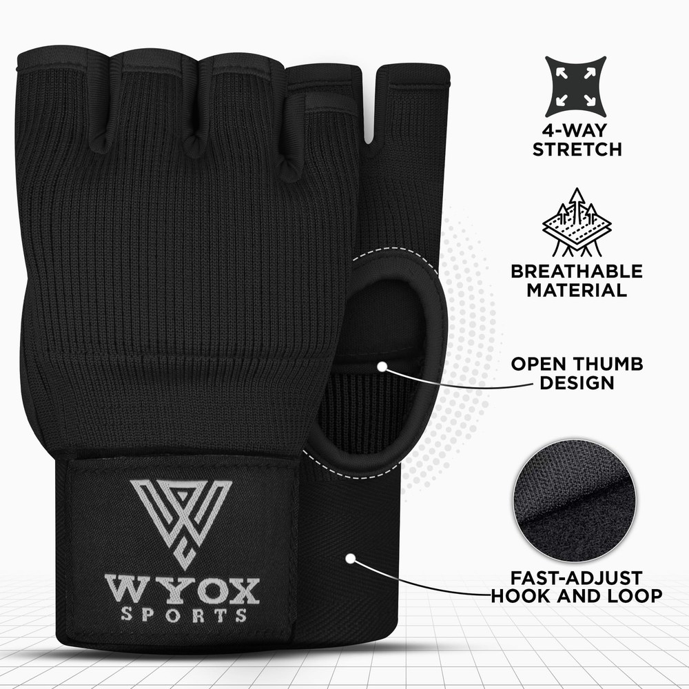 Gel Boxing Hand Wraps Padded Inner Quick Wrap Wrist Support