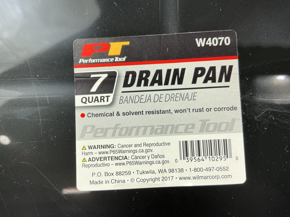 Performance Tools W4070 7 Quart Oil / Fluid Drain Pan