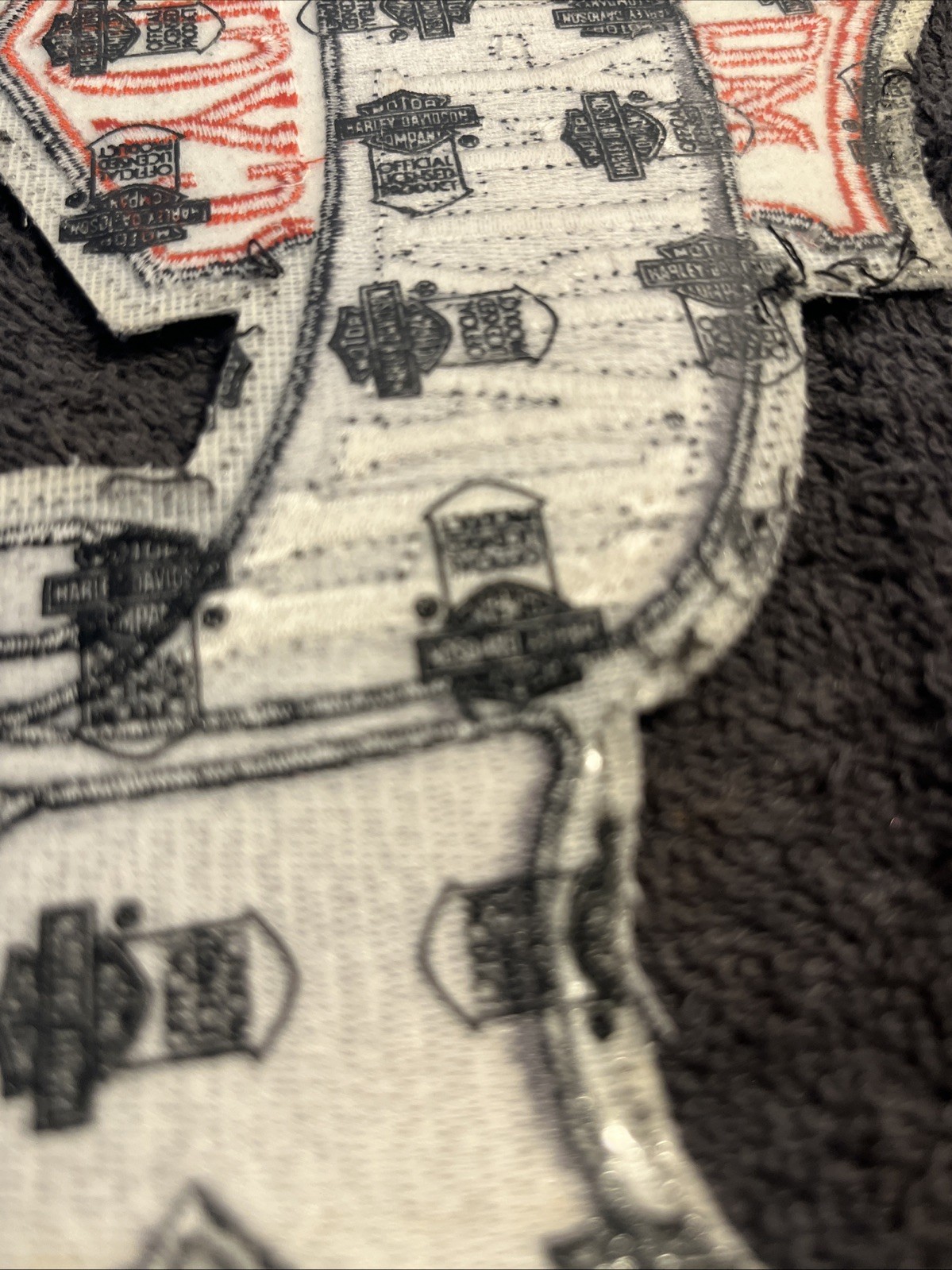 Harley Davidson Embroidery Iron On Patches Set Of 2