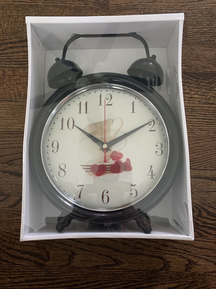 Decorative Desk Clock,Vintage Metal Design Table Clock,Desk Clock
