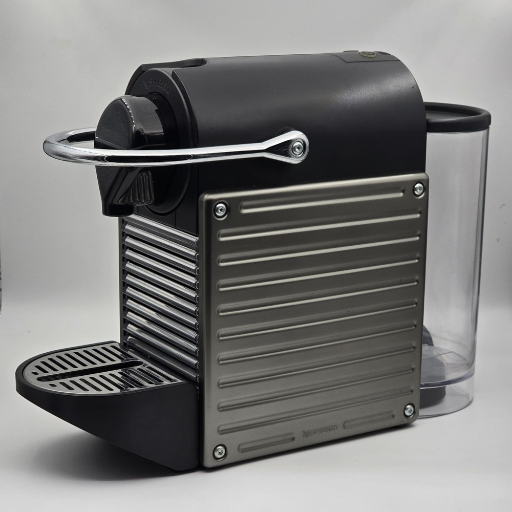 Nespresso Pixie Type C60 Espresso Coffee Capsule Pod Machine Maker Gunmetal Gray