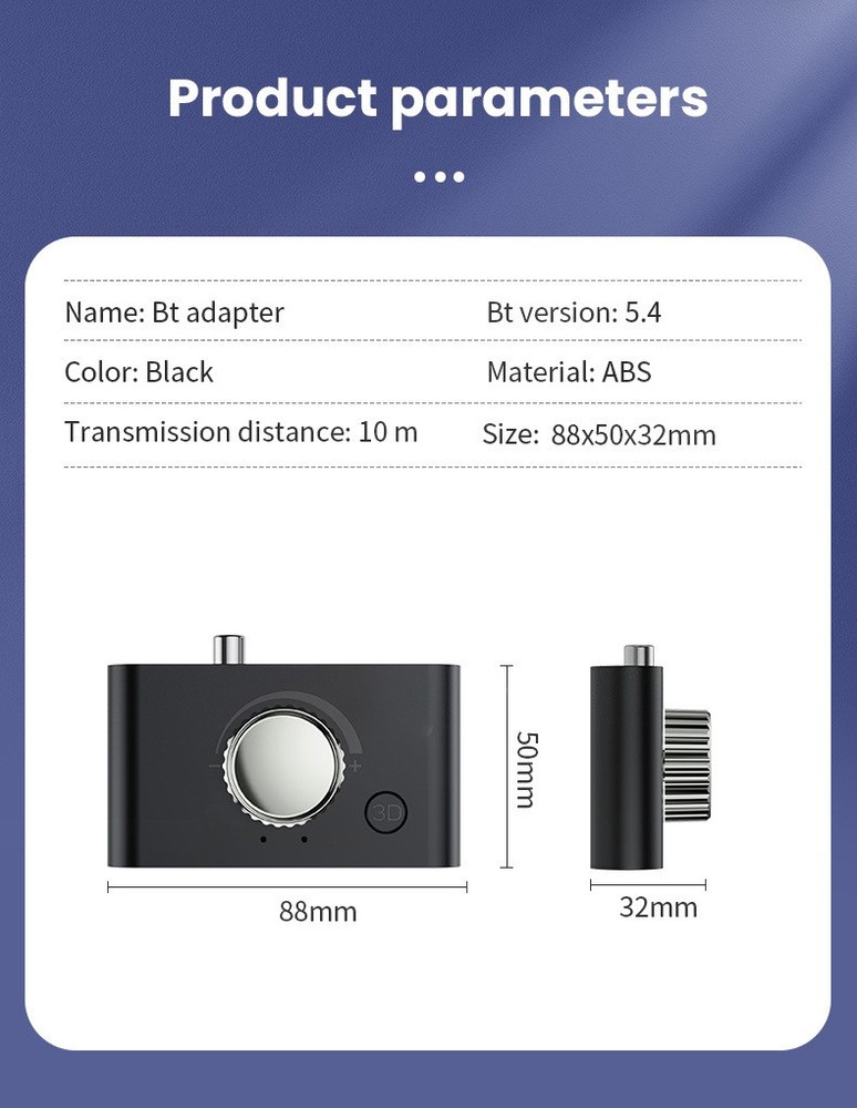 Bluetooth 5.4 Audio Receiver 3D Stereo Optical Coaxial USB For Old Audio Systems