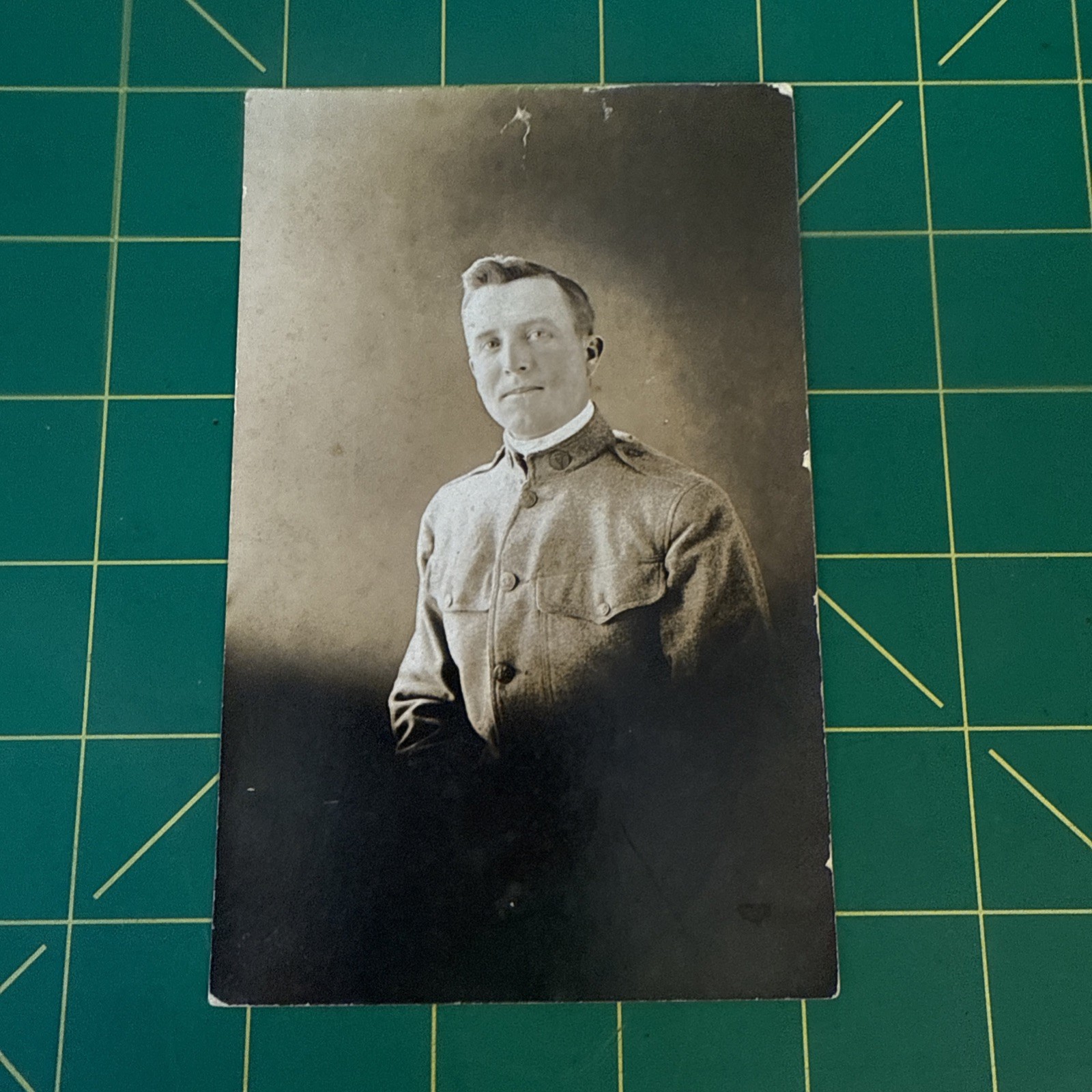 WW1 Photo Postcard Named RPPC