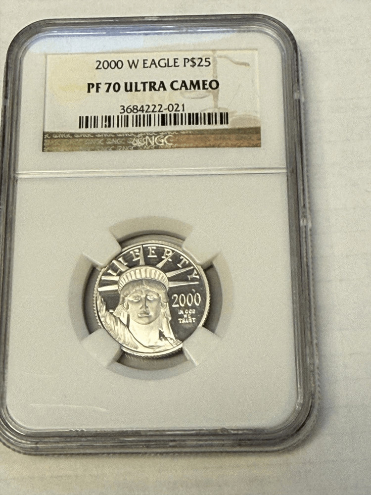 2000 $25 Proof Platinum Eagle NGC PF 70