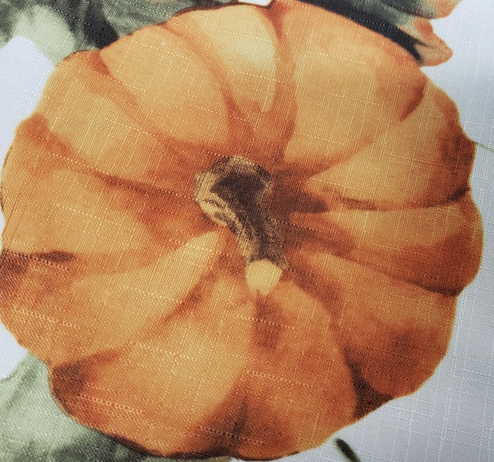 Printed Linen Polyester Tablecloth 70" ROUND (4-6 people) PUMPKINS, CE