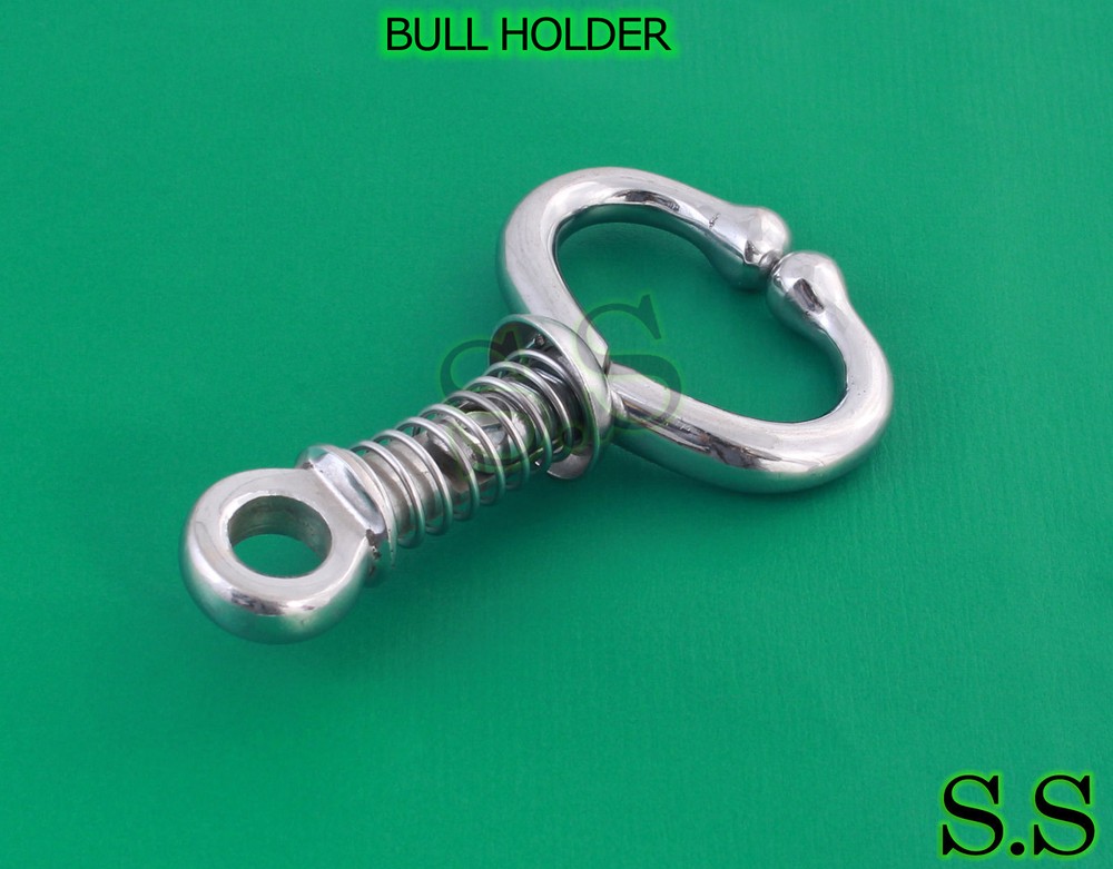 BULL HOLDER with Coiled Spring STAINLESS STEEL