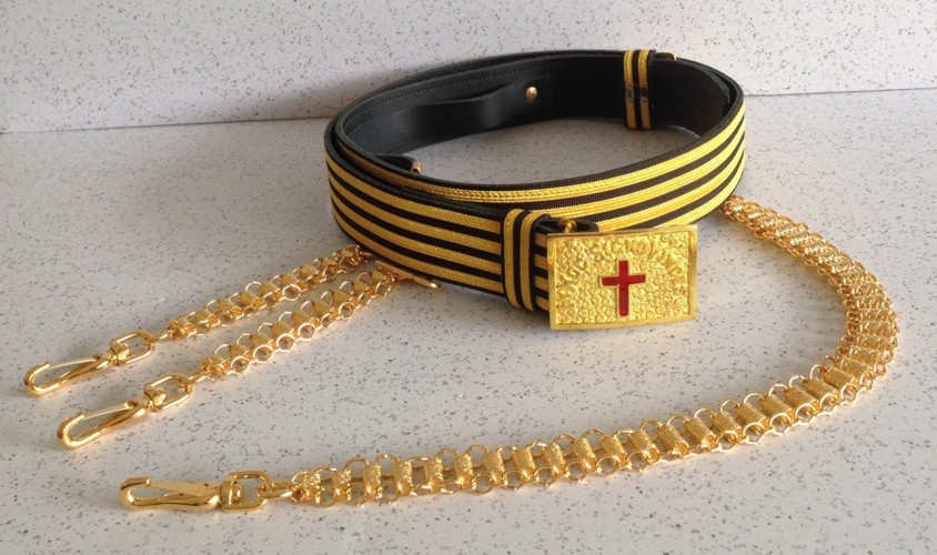 Past Commander Sword Belt With Barrel Chains