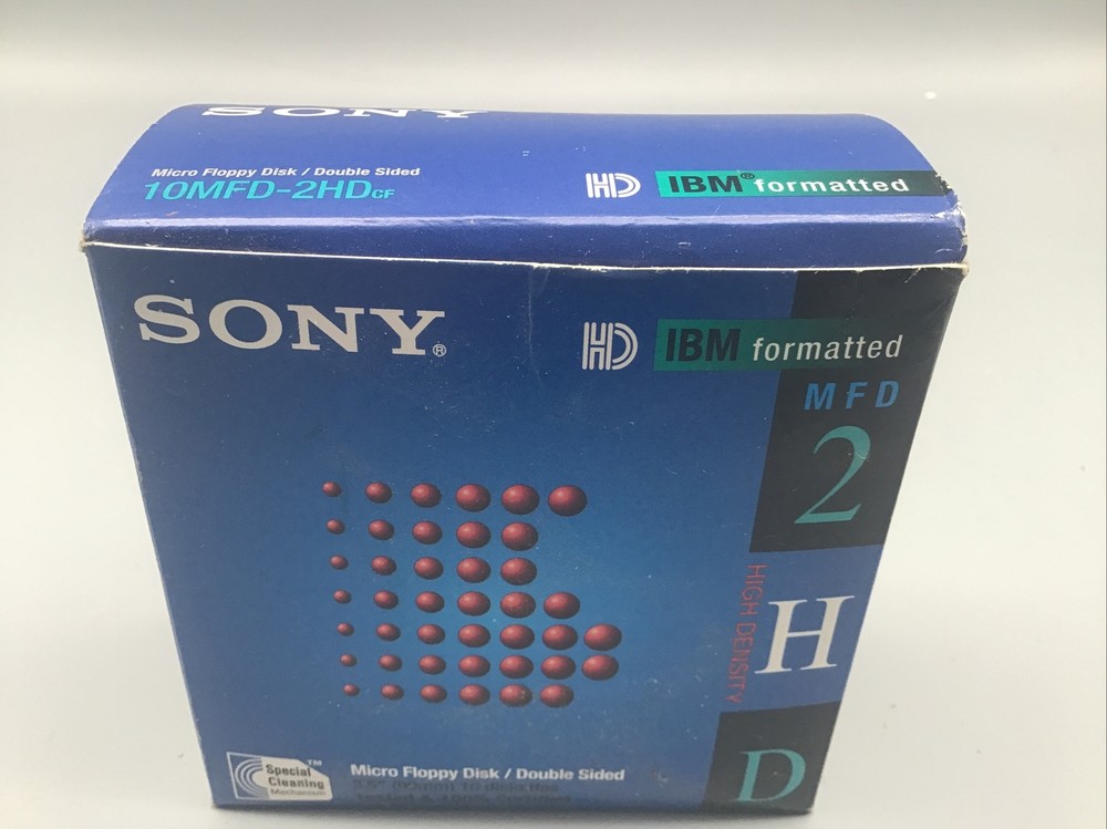 Sony 2HD IBM Formatted (1.44 MB) 3.5'' Diskettes ~10 Disk Pack