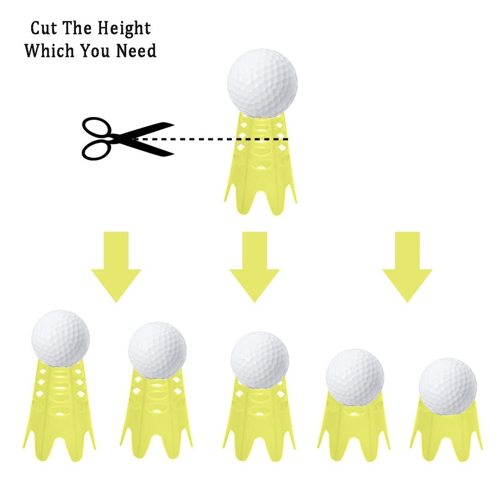 Golf Simulator Tees, Indoor Golf Tees for Simulator, Plastic Practice Golf Ma...