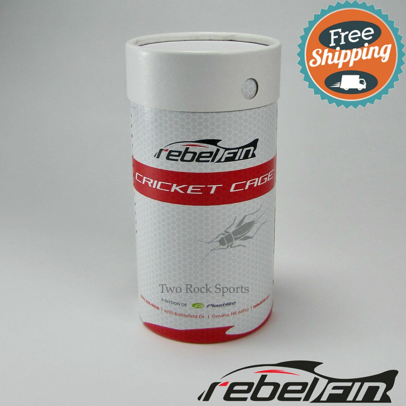 rebelFIN - 6.5" inch PAPER CRICKET CUP - live bait fishing container cage