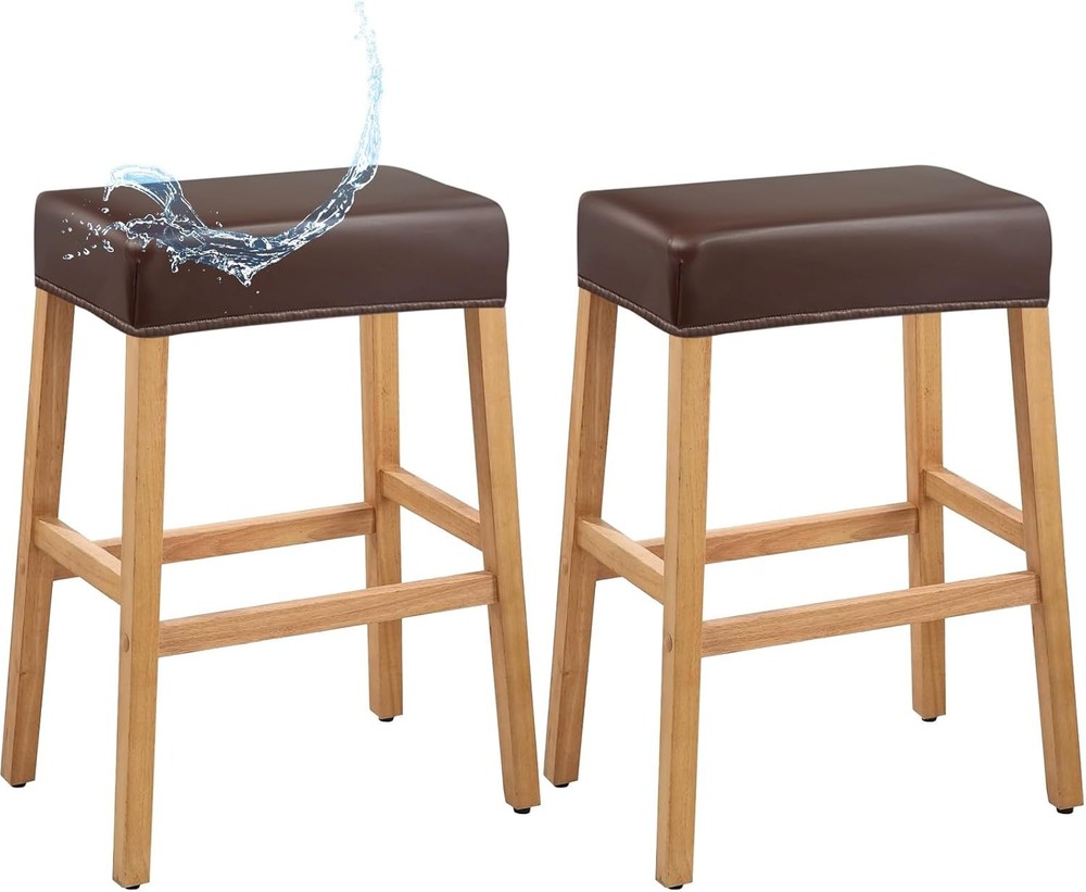 PU Leather Bar Stool Covers Rectangular 100% Waterproof Stool Covers