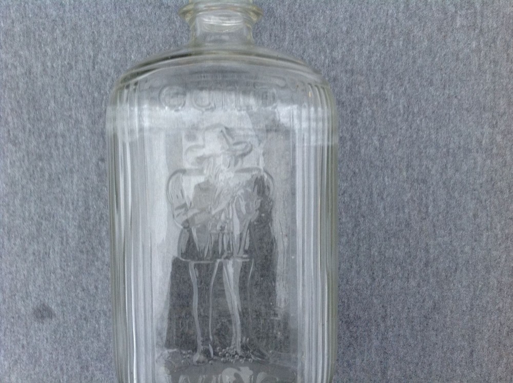 Guild Wine Embossed Glass Bottle