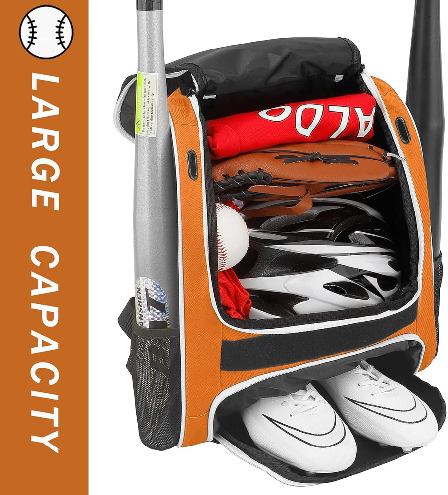 Baseball Bag-Baseball Backpack Holder for Baseball, Large Main Compartment,Softb