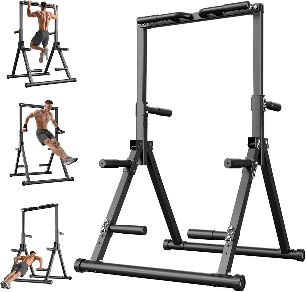 Foldable Pull up Bar Free Standing, Strength Training Pull-Up Bars Adjustable Pu