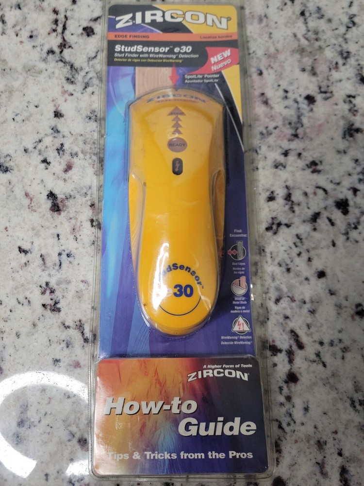 Zircon Edge Finding Stud Sensor e30 Stud Finder With Wire Warning Detection