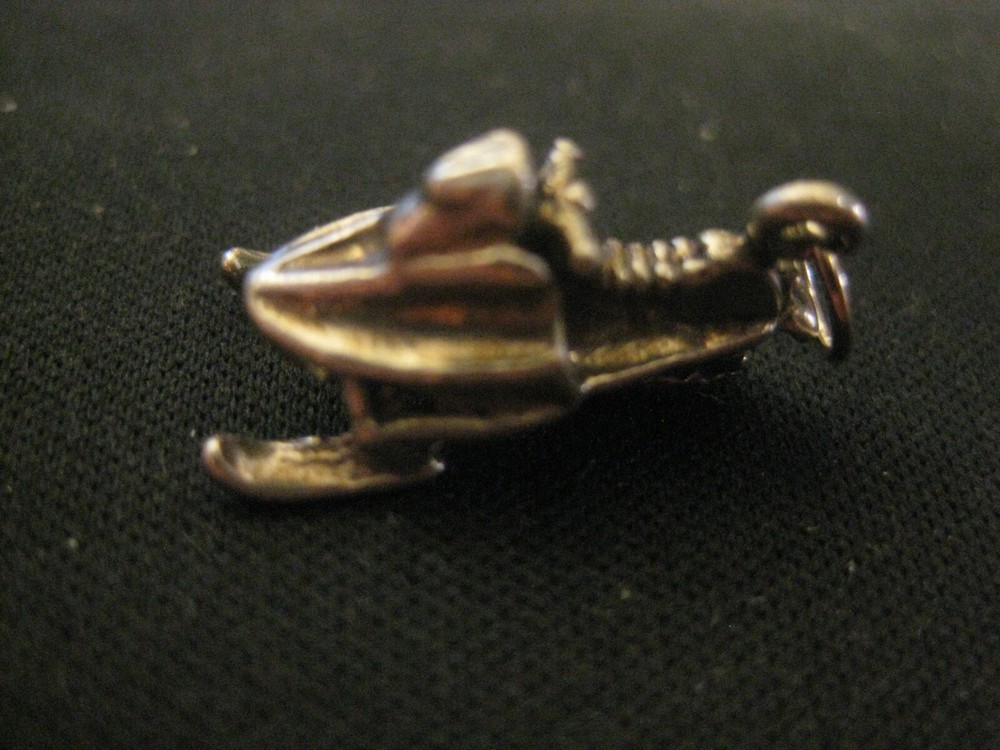 Sterling Silver Snowmobile Charm