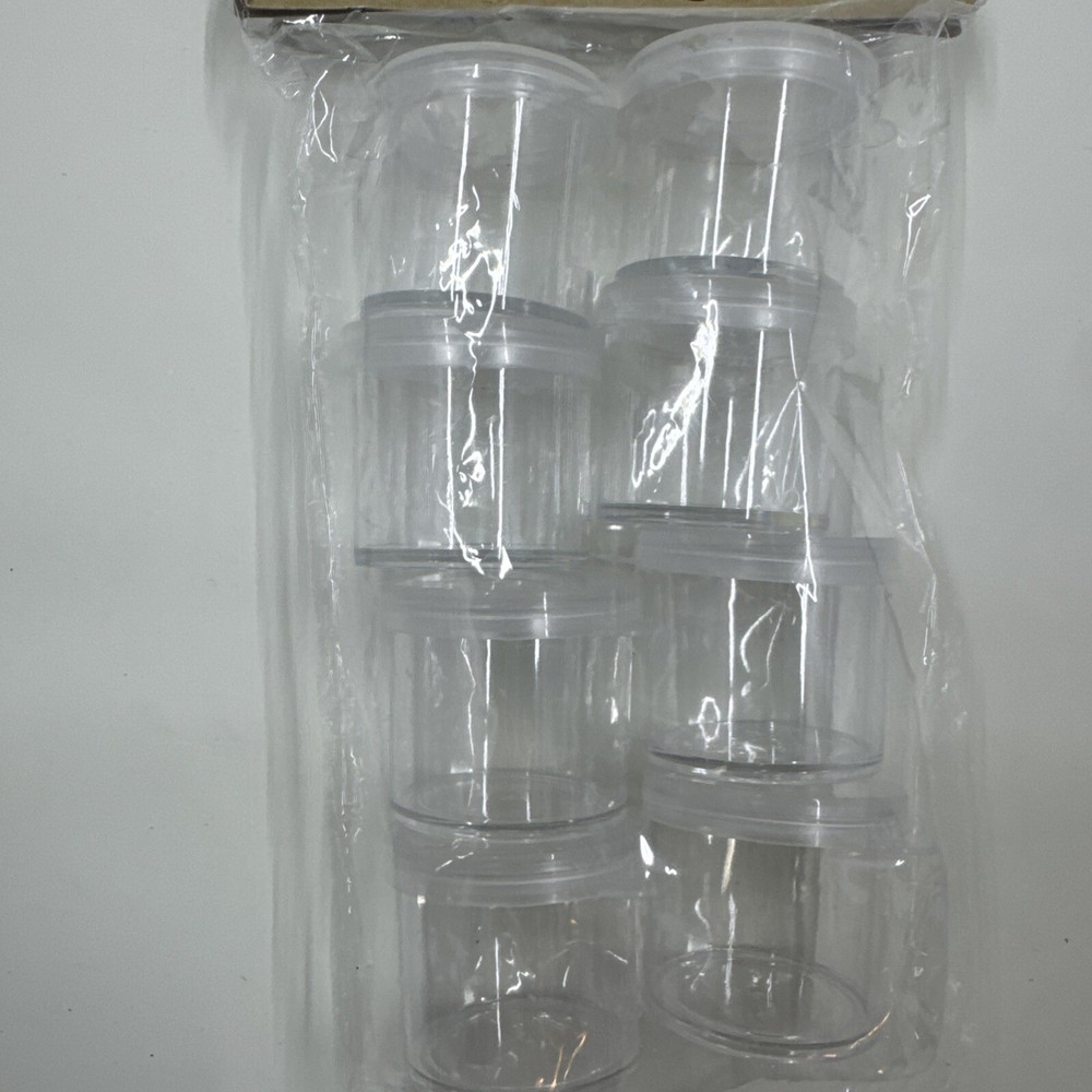 Crafter’s Square 8pc Mini Storage Containers Snap Lid Plastic