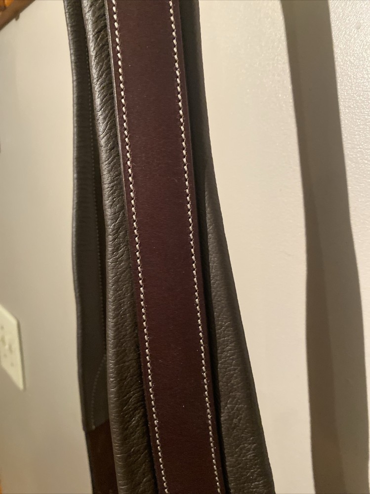 52” Double Elastic Leather English Girth