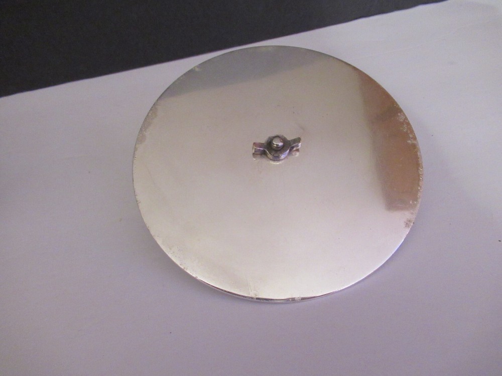 Antique Walker & Hall Silver Glass Compote Dish Bowl