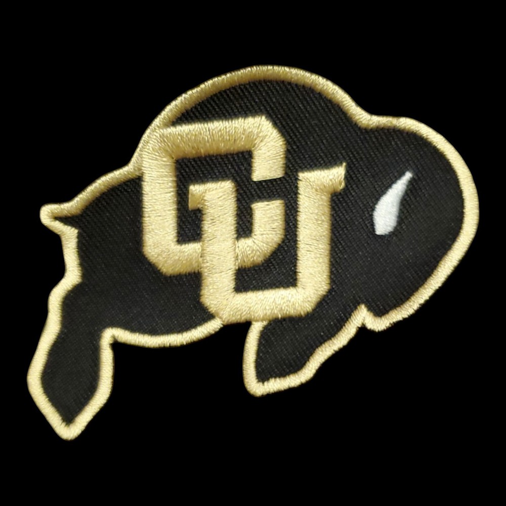 Colorado Buffaloes Patch. Fully Embroidered. Iron On Backing 3"X2"