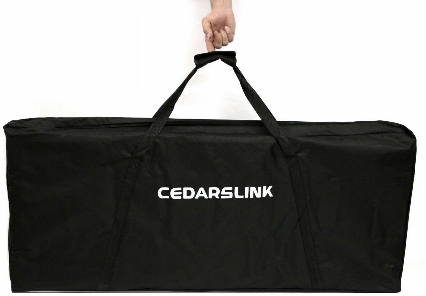 DJ Event Facade White/Black Scrim Metal Frame Booth W/Table Top+Corner Table Top