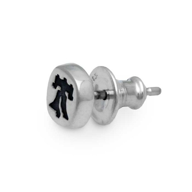 Dr MONROE Liberty Bell Stud Earring (Single) - Silver