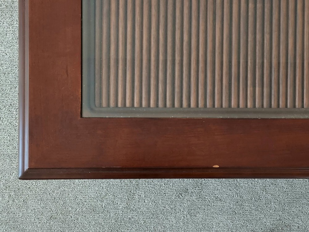 Brown Wood Rococo Style End Table/Side Table