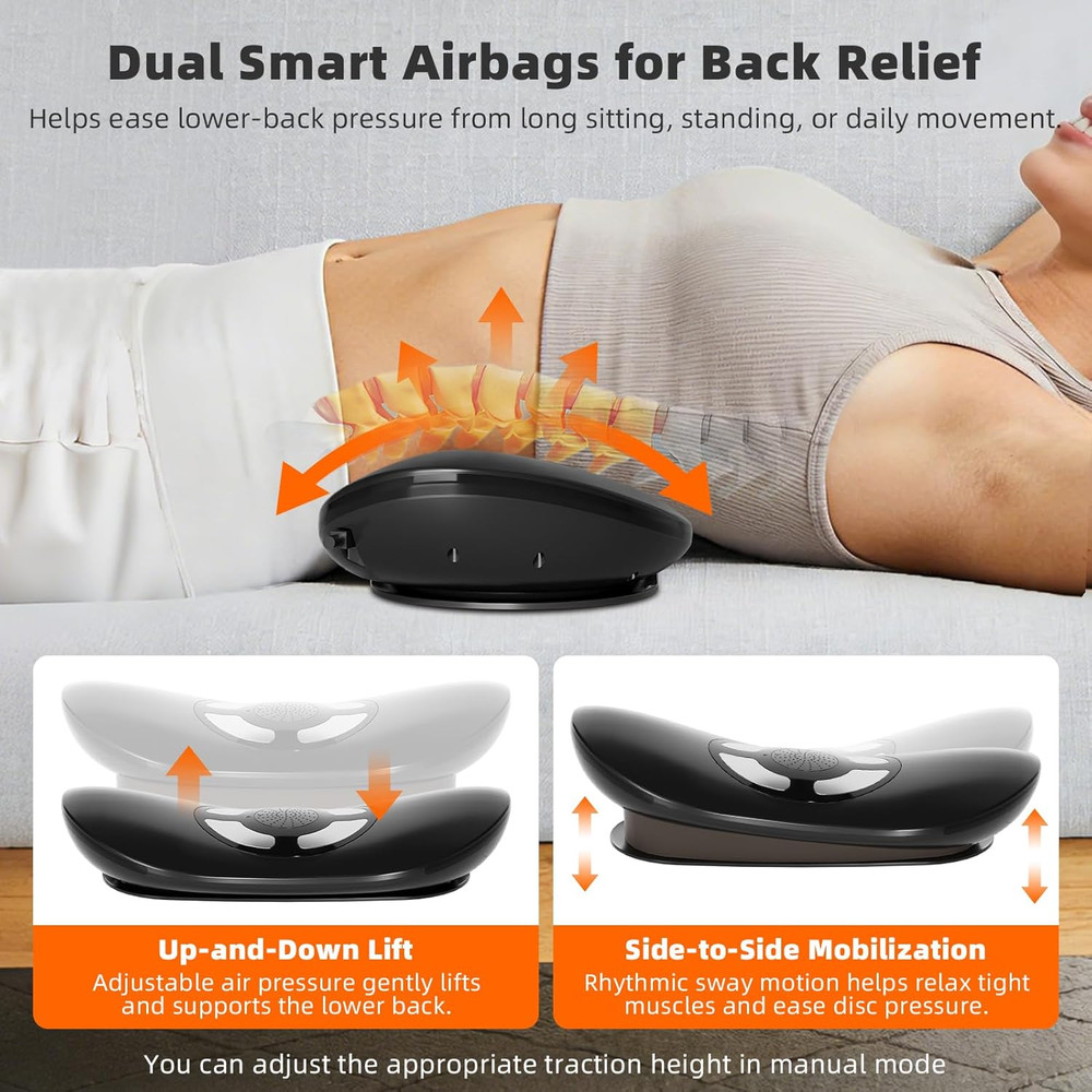 Electric Lumbar Traction Device , Multifunctional Back Traction Device with Dyna
