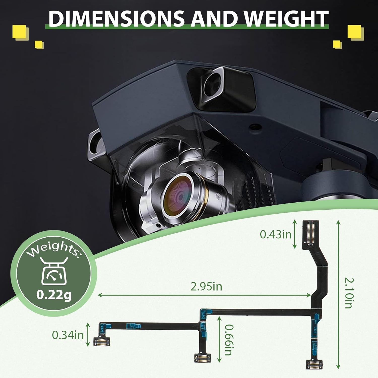 for DJI Mavic Pro Gimbal Flat PCB Ribbon Cable Replacement Pro...