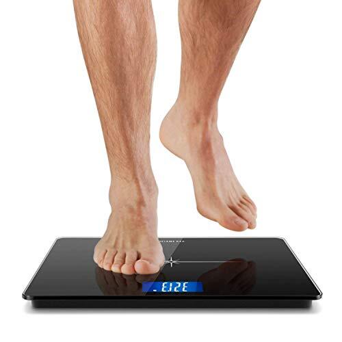Extra-Wide Digital Bathroom Scale 3 Inch LCD 400lb Capacity Step-on Technology