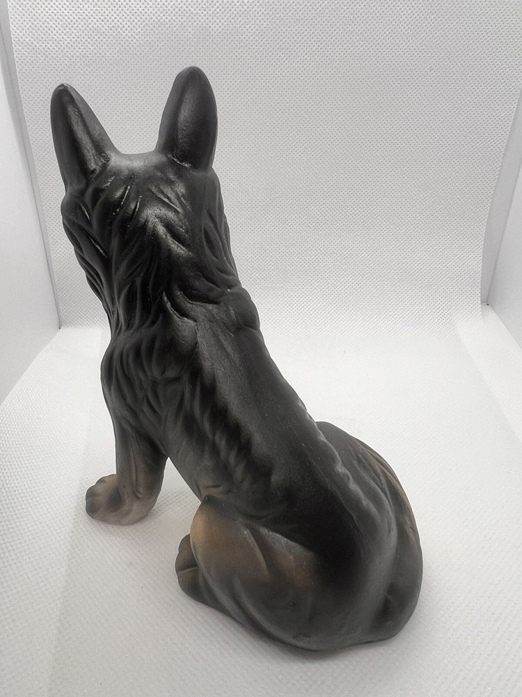 Ceramic German Shepherd Dog Figurine
